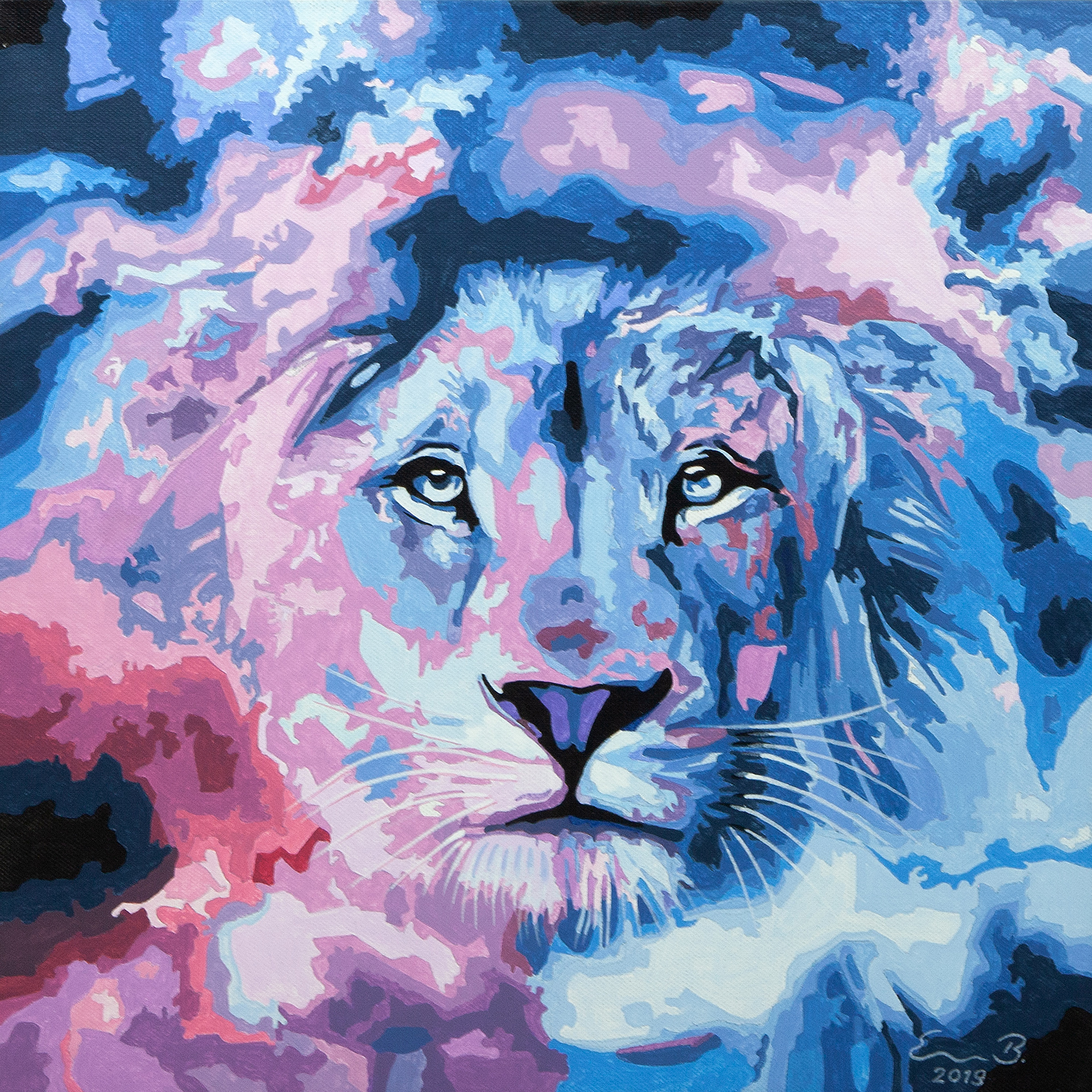 Blue Pink Lion_2019